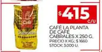 Supermercados DIA Cafe La Planta De Cafe Cabrales X 250 G oferta