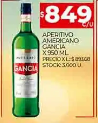 Supermercados DIA Aperitivo Americano Gancia x 950 ML oferta