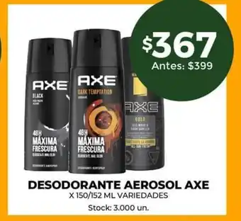 Desodorante Aerosol Axe