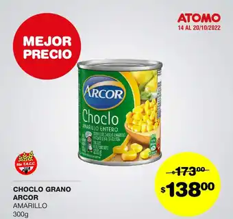 Atomo Conviene Choclo Grano Arcor Amarillo oferta
