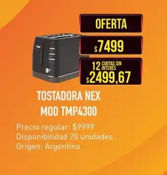 Supermercados Vea Tostadora Nex MOD TMP4300 oferta