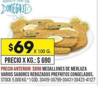 Coto Medallones de Merluza varios Sabores Rebozados Prefritos Congelados oferta