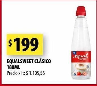 Punto Mayorista Equalsweet clásico 180ml oferta