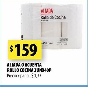 Punto Mayorista Aliada o acuenta rollo cocina 3unx40p oferta