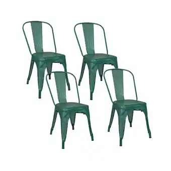 Prestigio Home combo 4 sillas de comedor tolix microperforadas oferta