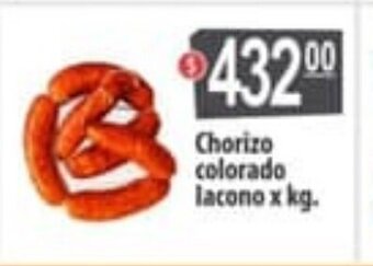 Autoservicio Capo Chorizo colorado lacono x kg oferta