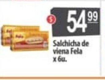 Autoservicio Capo Salchicha de viena Fela x 6u. oferta