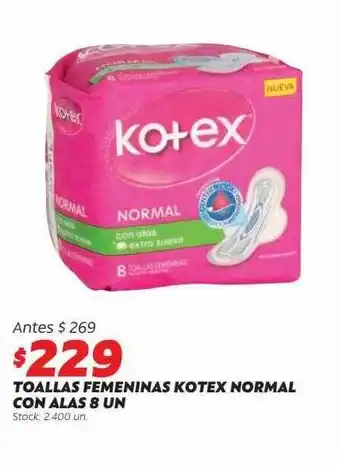 Ferniplast Toallas femeninas kotex normal con alas oferta
