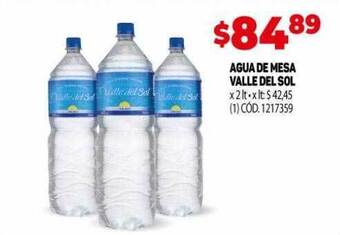 Makro Agua de mesa valle del sol oferta