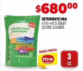 Makro Detergente m&k oferta