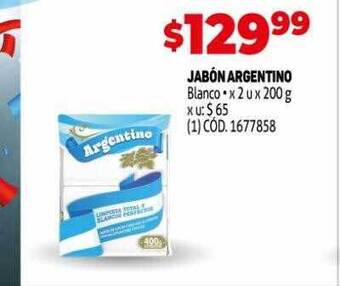 Makro Jabón argentino blanco oferta