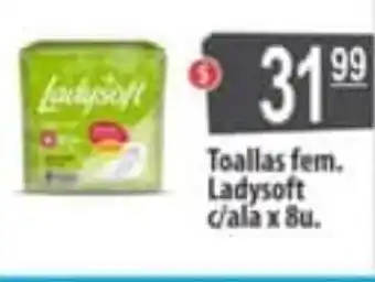 Autoservicio Capo Ladysoft Toallas fem. c/ala x 8u. oferta