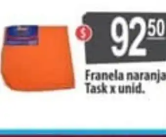 Autoservicio Capo Franela naranja Task x unid. oferta