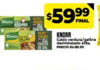 Supermayorista Vital Knorr Caldo verdura / gallina deshidratado x 12u. oferta