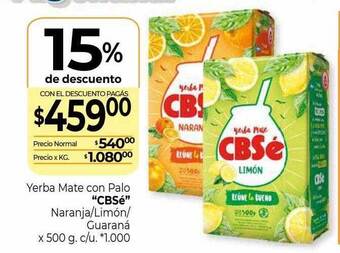 La Anonima Yerba mate con palo oferta