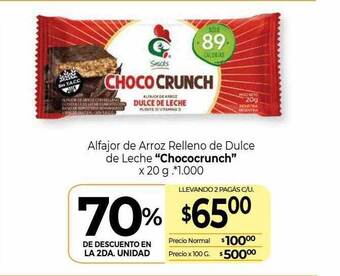 La Anonima Alfajor de arroz relleno de dulce de leche oferta