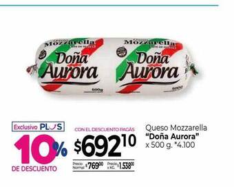 La Anonima Queso mozzarella oferta