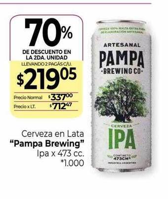 La Anonima Cerveza en lata oferta