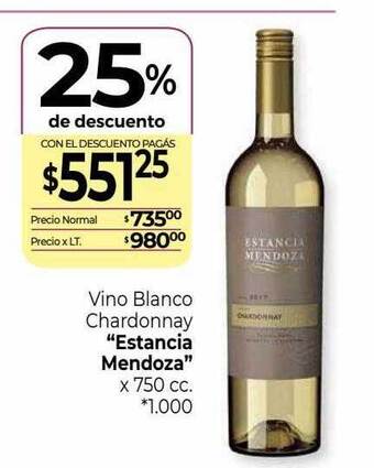 La Anonima Vino blanco chardonnay oferta