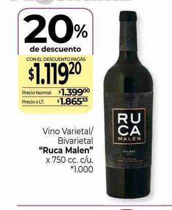 La Anonima Vino varietal bivarietal oferta