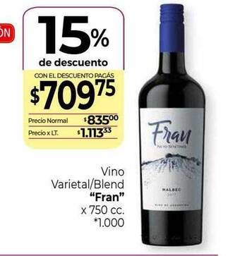 La Anonima Vino varietal blend oferta