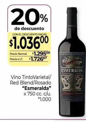 La Anonima Vino tinto varietal red blend rosado oferta