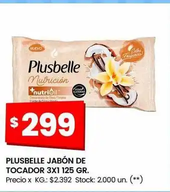 Changomas Plusbelle jabón de tocador oferta