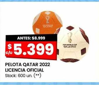 Changomas Pelota qatar 2022 licencia oficial oferta