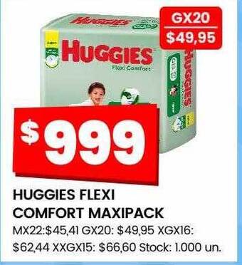 Changomas Huggies flexi comfort maxipack oferta