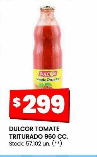Changomas Dulcor tomate triturado oferta