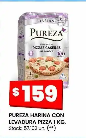 Changomas Pureza harina con levadura pizza oferta