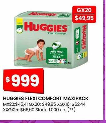 Changomas Huggies flexi comfort maxipack oferta