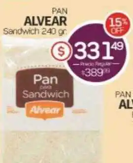 Alvear Pan alvear sandwich oferta