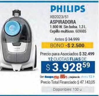 Cooperativa Obrera Philips xb2023 51 aspiradora oferta