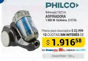 Cooperativa Obrera Philco 94phasc 1921pi aspiradora oferta