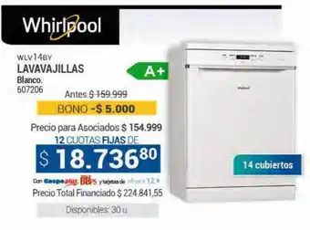 Wlv 14by lavavajillas whirlpool