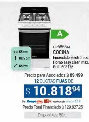 Cooperativa Obrera Cp6855ab cocina oferta