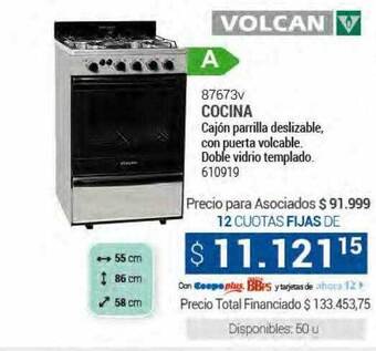Cooperativa Obrera Volcan 87673v cocina oferta