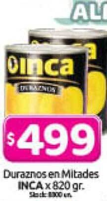 Cordiez Duraznos en mitades inca oferta