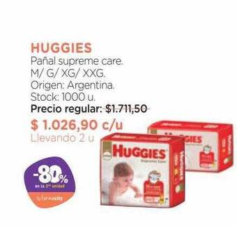 Farmacity Huggies pañal supreme care oferta