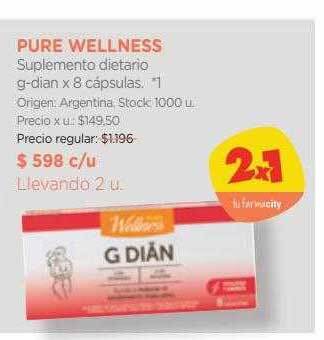 Farmacity Pure wellness suplemento dietario g-dian oferta