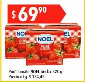 Hergo Puré tomate noel bick x 520 gr precio x kg oferta