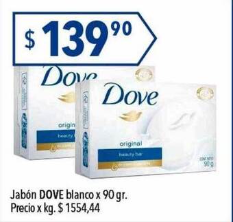 Hergo Jabón dove blanco oferta