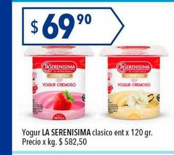 Hergo Yogur la serenisima clasico ent oferta