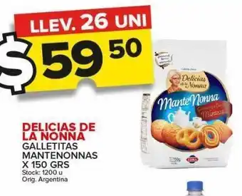 Carrefour Galletas delicias de la nonna mantenonnas 150g oferta