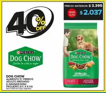 Carrefour Alimento para perros dog chow 8kg oferta