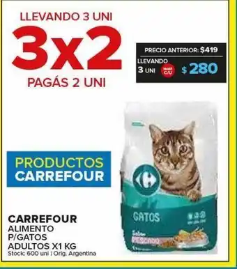 Carrefour Alimento para gatos carrefour oferta