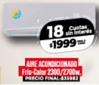 Supermayorista Vital Aire Acondicionado Frío-Calor 2300/ 2700w oferta