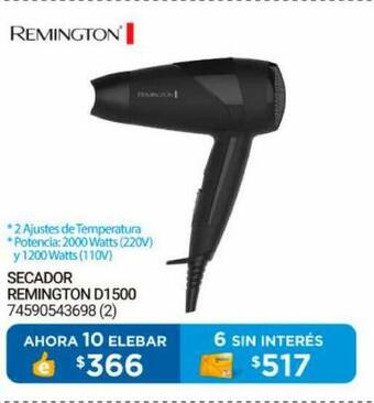 Punto Blu Secador Remington D1500 oferta
