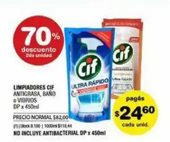 Atomo Conviene CIF Limpiadores x 450ml oferta